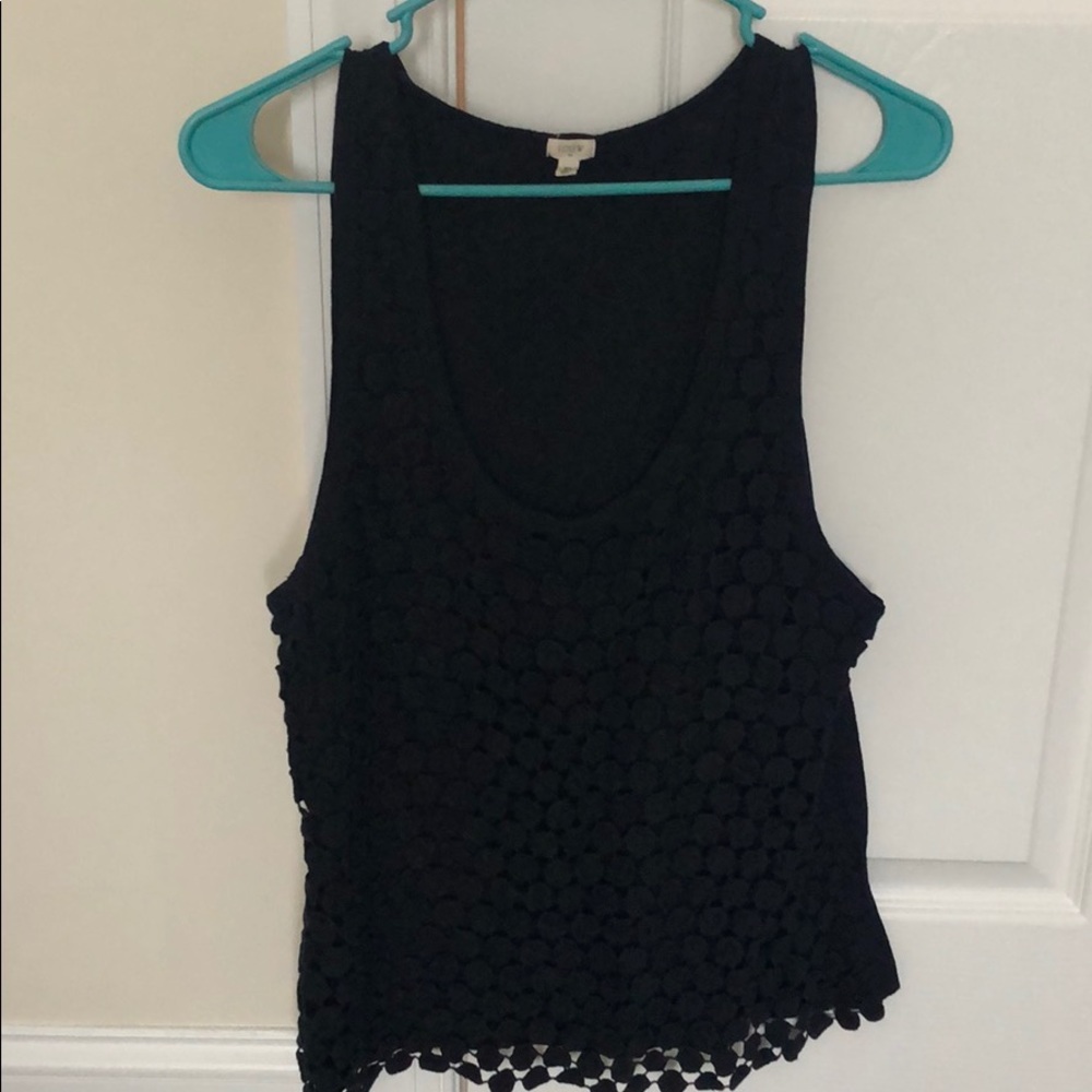 jcrew circle eyelet tank top